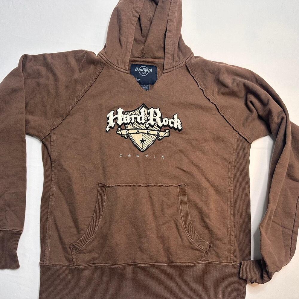 HardRock Unisex Embroidered Patch Vintage Hoodie Size XL Made With Cotton